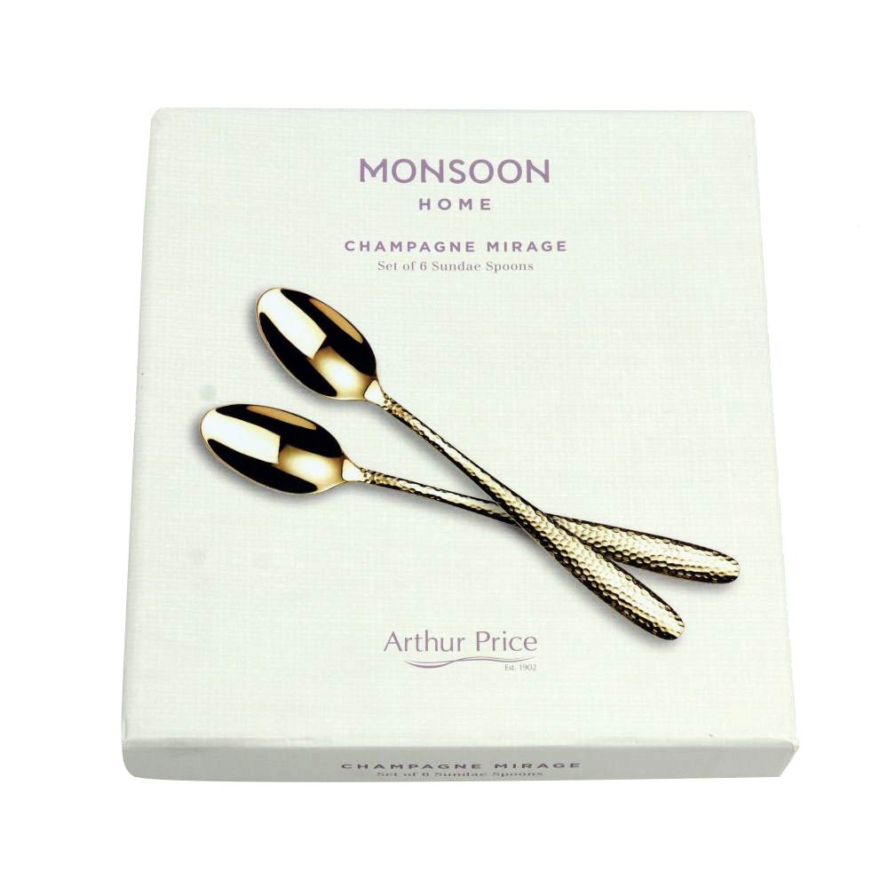 Arthur Price Monsoon Mirage Sundae Spoons | Cutlery Arthur Price Monsoon Mirage Sundae Spoons | Cutlery