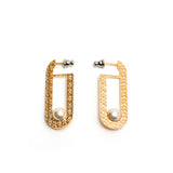 Rebecca R-Zero Pearl Hoop Earrings