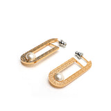 Rebecca R-Zero Pearl Hoop Earrings