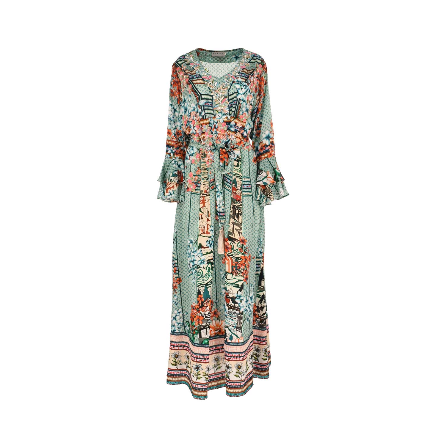 Shaira Women's Aqua Multicolour Jalabiya | All Clothing | Clothing | GCC | Jalabiya | Kaftans & Abayas | Ramadan23 | Women | Women All Clothing | Women All Clothing Traditional Wear Ramadan Edit | Womens Shaira Women's Aqua Multicolour Jalabiya | All Clothing | Clothing | GCC | Jalabiya | Kaftans & Abayas | Ramadan23 | Women | Women All Clothing | Women All Clothing Traditional Wear Ramadan Edit | Womens