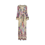 Shaira Women's Grey Multicolour Jalabiya
