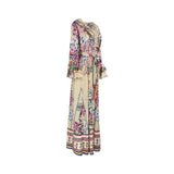 Shaira Women's Grey Multicolour Jalabiya