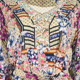 Shaira Women's Grey Multicolour Jalabiya