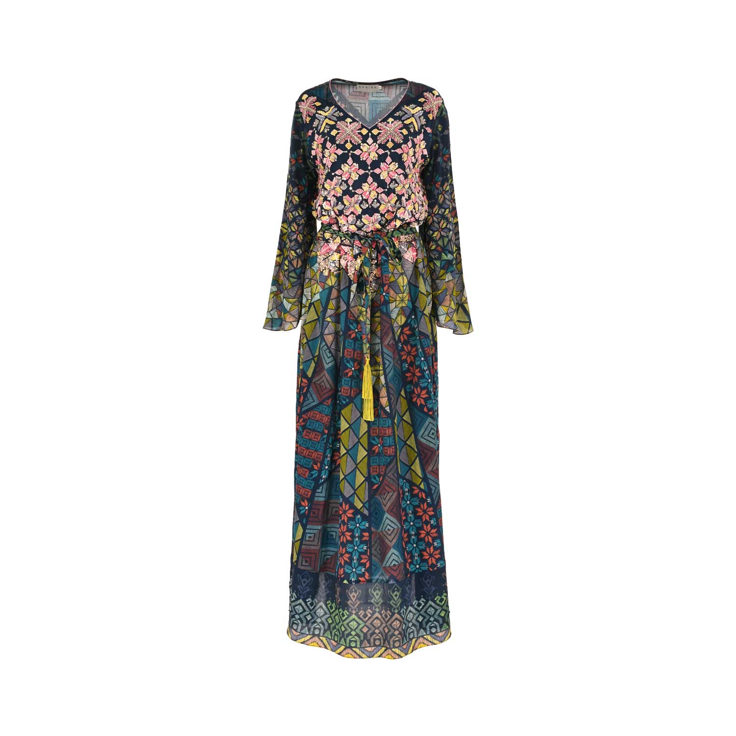 Shaira Women's Blue Multicolour Jalabiya | All Clothing | Clothing | GCC | Jalabiya | Kaftans & Abayas | Ramadan23 | Women | Women All Clothing | Women All Clothing Traditional Wear Ramadan Edit | Womens Shaira Women's Blue Multicolour Jalabiya | All Clothing | Clothing | GCC | Jalabiya | Kaftans & Abayas | Ramadan23 | Women | Women All Clothing | Women All Clothing Traditional Wear Ramadan Edit | Womens