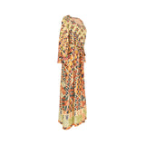 Shaira Women's Mustard Multicolour Jalabiya