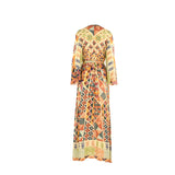 Shaira Women's Mustard Multicolour Jalabiya