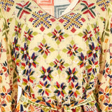 Shaira Women's Mustard Multicolour Jalabiya