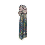 Shaira Women's Blue Multicolour Kaftaan