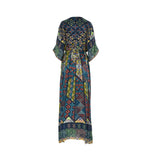 Shaira Women's Blue Multicolour Kaftaan