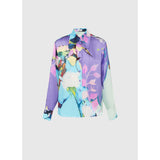 Leo Lin Illusory Silk Blouse