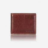 Jekyll & Hide Oxford Billfold Wallet With Coin Coffee Coffeesize Medium - Blue Salon