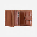 Jekyll & Hide Texas Tri Fold Wallet With Coin And Tab Clay Claysize Small - Blue Salon