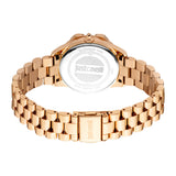 Just Cavalli Women's Rose Gold Watch with Silver Dial and Bracelet