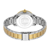 Just Cavalli Women Watch, Two Tone Silver & Gold Color Case, Black Dial, Two Tone Silver & Gold Color Stainless Steel Metal Bracelet