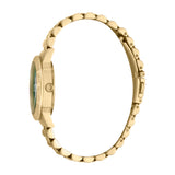 Just Cavalli Women Watch, Gold Color Case, Dark Green Dial, Gold Color Stainless Steel Metal Bracelet
