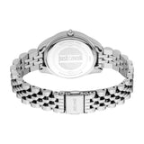 Just Cavalli Women's Silver Watch with Light Pink Dial and Stainless Steel Bracelet