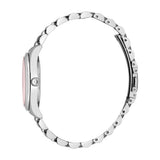 Just Cavalli Women's Silver Watch with Light Pink Dial and Stainless Steel Bracelet