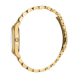 Just Cavalli Women's Gold Color Case Watch with Silver Dial and Gold Metal Bracelet