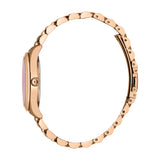 Just Cavalli Women's Rose Gold Watch with Light Pink Dial and Metal Bracelet