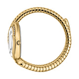 Just Cavalli Snake Shape Women's Gold Watch with Silver Dial