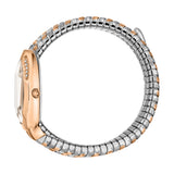 Just Cavalli Snake Shape Women's Rose Gold Watch with Two Tone Bracelet
