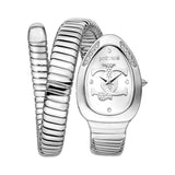 Just Cavalli Snake Shape Women's Silver Watch with Silver Dial