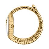 Just Cavalli Snake Shape Women's Watch - Gold Color Case Silver Dial Metal Bracelet