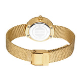 Just Cavalli Women's Gold Color Watch with Dark Green Dial and Mesh Bracelet