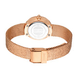 Just Cavalli Women's Rose Gold Mesh Bracelet Watch with Light Pink Dial