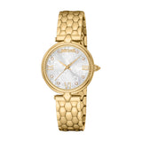 Just Cavalli Women's Watch with Gold Color Case and Silver Dial