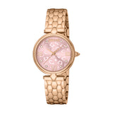 Just Cavalli Women's Rose Gold Watch with Light Pink Dial and Metal Bracelet