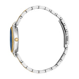 Just Cavalli Women's Two Tone Silver & Gold Color Watch with Dark Blue Dial