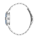 Just Cavalli Women's Silver Stainless Steel Watch with Dark Blue Dial