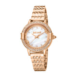 Just Cavalli Women's Rose Gold Watch with White MOP Dial and Rose Gold Bracelet