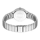 Just Cavalli Women's Silver Watch with Black Dial and Stainless Steel Bracelet