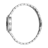 Just Cavalli Women's Silver Watch with Black Dial and Stainless Steel Bracelet
