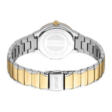 Just Cavalli Women's Two Tone Silver & Gold Color Watch with White MOP Dial and Metal Bracelet