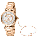 Just Cavalli Women's Rose Gold Watch with White MOP Dial and Rose Gold Metal Bracelet