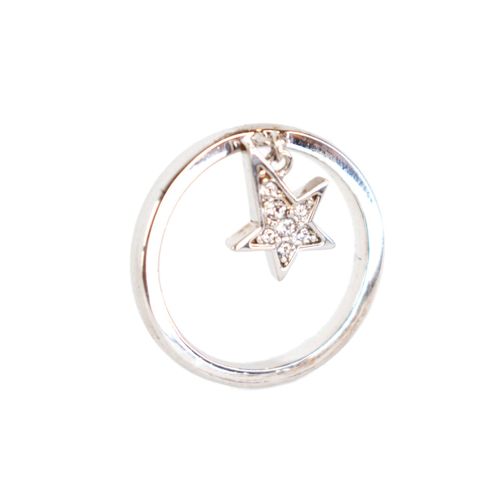 Just Cavalli Ring With Star Charm Size 7