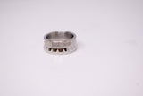 Just Cavalli Men Ring With Silver Glowsy & Matt Finish Size 10