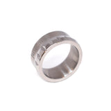 Just Cavalli Men Ring With Silver Glowsy & Matt Finish Size 10
