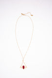 Just Cavalli Necklace With Red StoneÂ Pendant