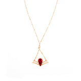 Just Cavalli Necklace With Red StoneÂ Pendant