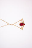 Just Cavalli Necklace With Red StoneÂ Pendant