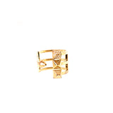 Just Cavalli Ring With Ip Gold Color