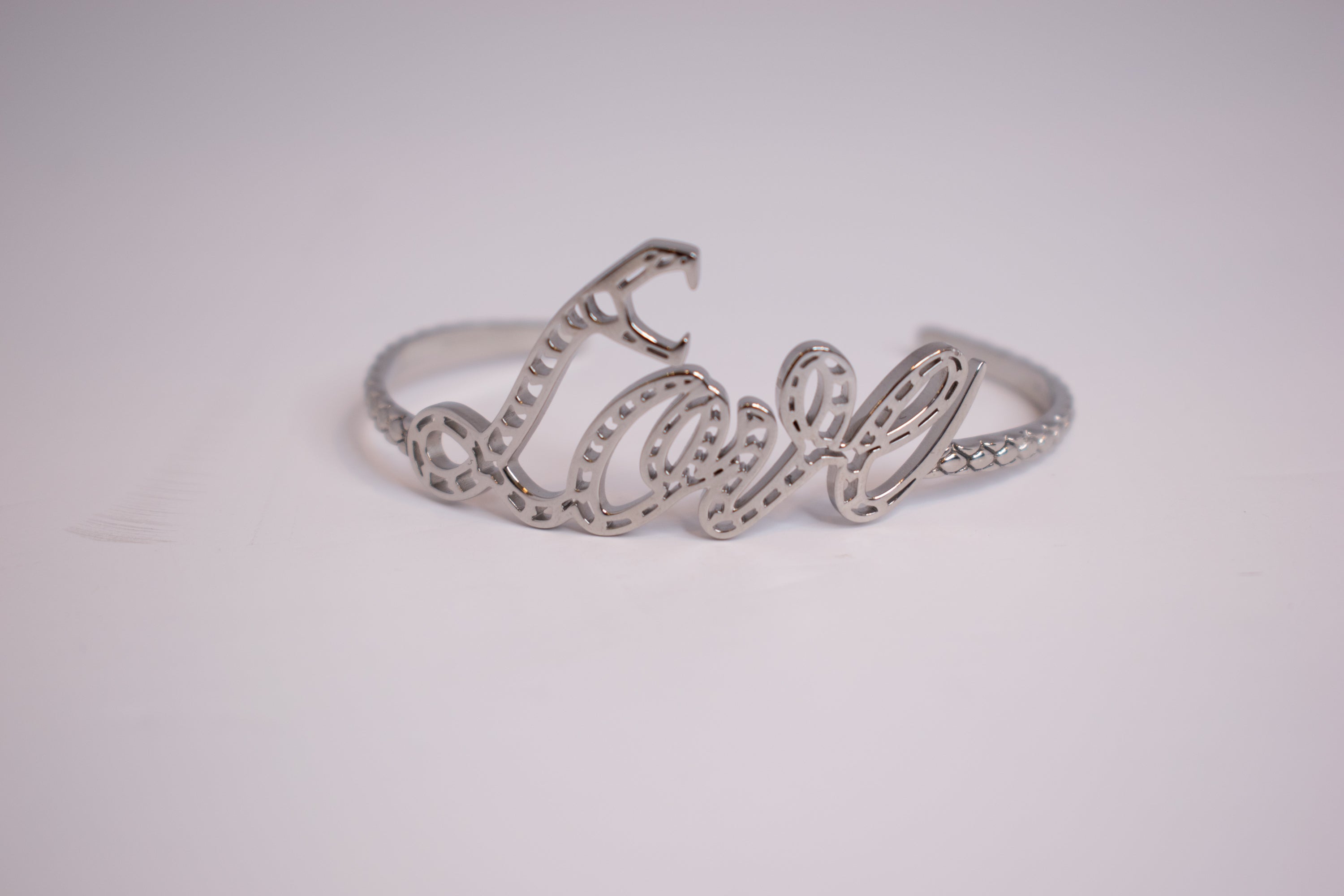 Just Cavalli Bangle With Silver Color & Love Logo | Accessories | Bangle | Eid Gifts | EID2021 | GCC | SP | Womens Just Cavalli Bangle With Silver Color & Love Logo | Accessories | Bangle | Eid Gifts | EID2021 | GCC | SP | Womens
