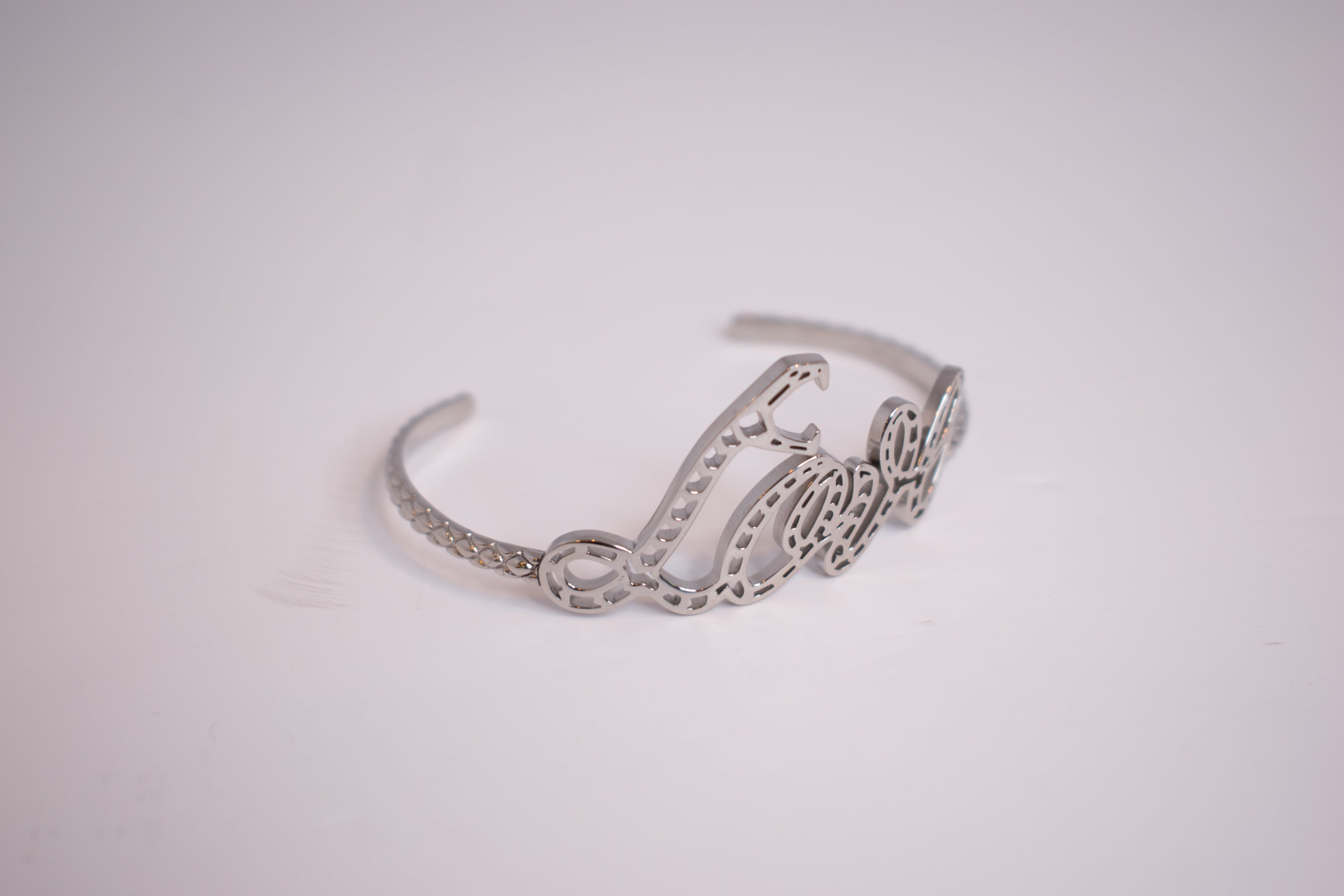 Just Cavalli Bangle With Silver Color & Love Logo | Accessories | Bangle | Eid Gifts | EID2021 | GCC | SP | Womens Just Cavalli Bangle With Silver Color & Love Logo | Accessories | Bangle | Eid Gifts | EID2021 | GCC | SP | Womens