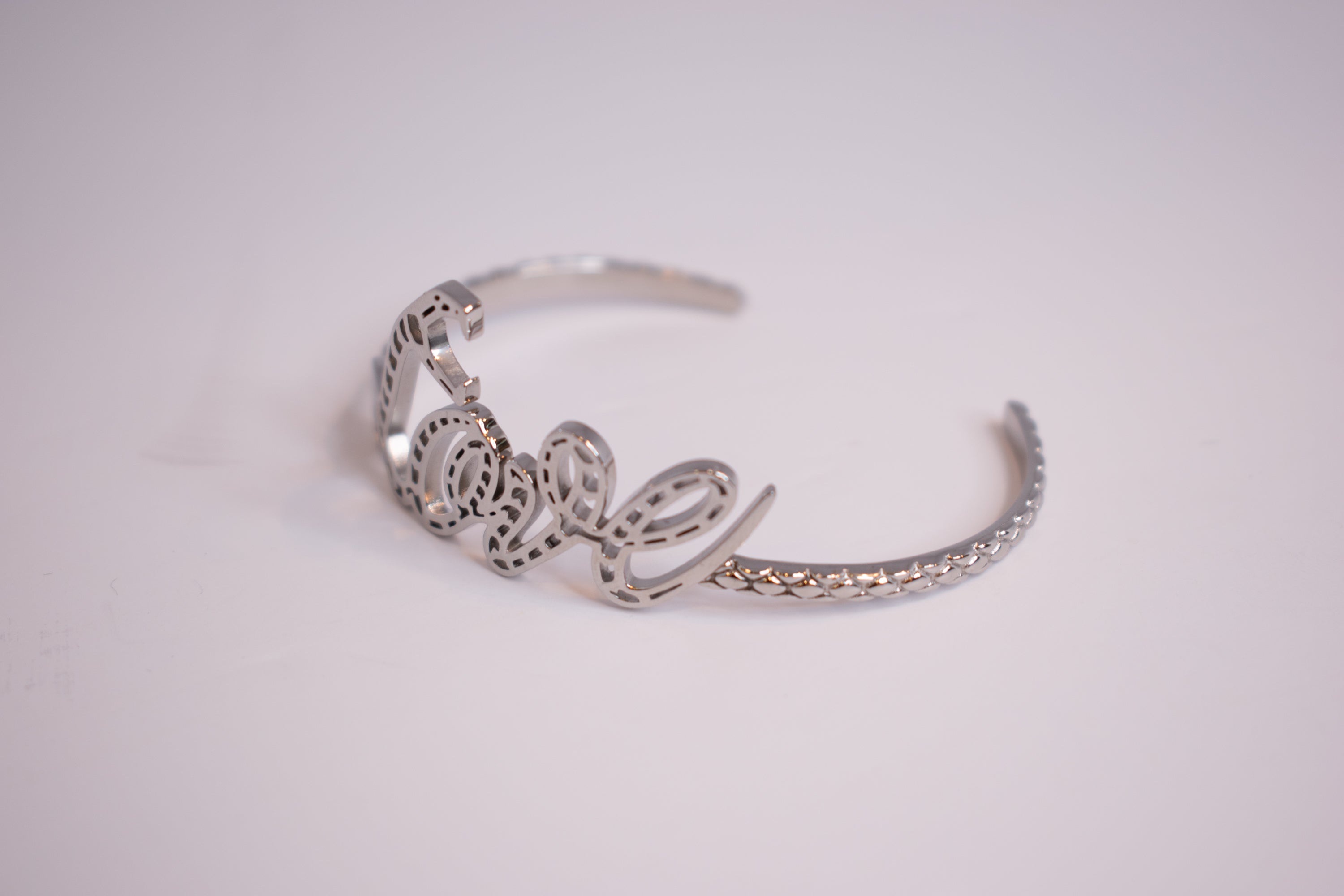 Just Cavalli Bangle With Silver Color & Love Logo | Accessories | Bangle | Eid Gifts | EID2021 | GCC | SP | Womens Just Cavalli Bangle With Silver Color & Love Logo | Accessories | Bangle | Eid Gifts | EID2021 | GCC | SP | Womens