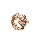 Just Cavalli Ring Ip Rose Gold With Stones Size 7