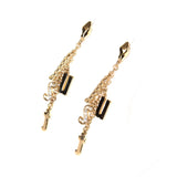 حلق جست كافالي ذهبي مع تعليقة Just Cavalli